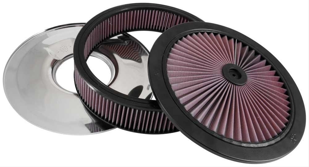 K&N Fits Neck Size 5-1/8" - KN66-3010 K&N K&N Custom Air Filter Assembly 14 OD x 3" H KN66-3010 SR