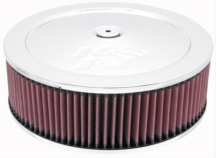 K&N Fits Neck Size 7-5/16" (186 mm) - KN60-1230 K&N K&N Chrome Custom Air Cleaner Assembly 11 x 3-1/2" KN60-1230 SR