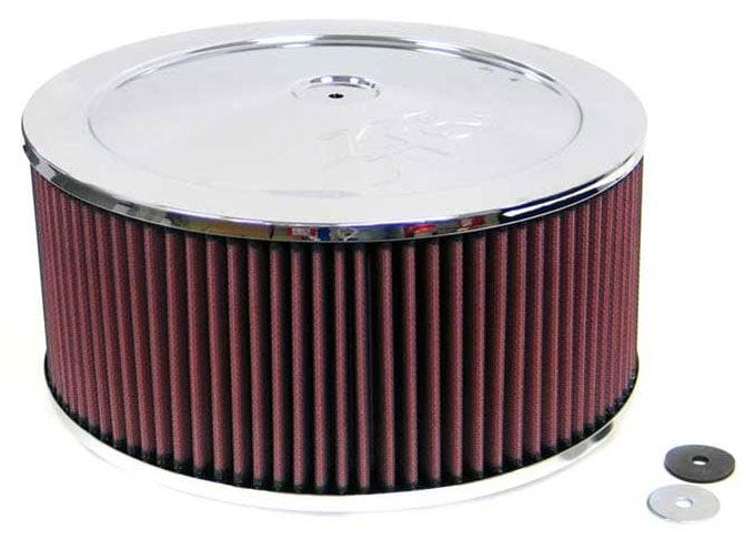 K&N Fits Neck Size 7-5/16" (186 mm) - KN60-1250 K&N K&N Chrome Custom Air Cleaner Assembly 11 x 6" KN60-1250 SR