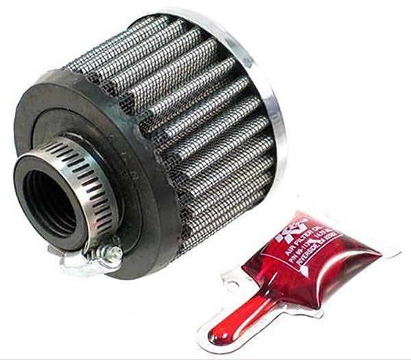 K&N With 1" (25mm) Hole - KN62-1420 K&N K&N Clamp-On Vent Filter 3 OD x 2-1/4 H KN62-1420 SR