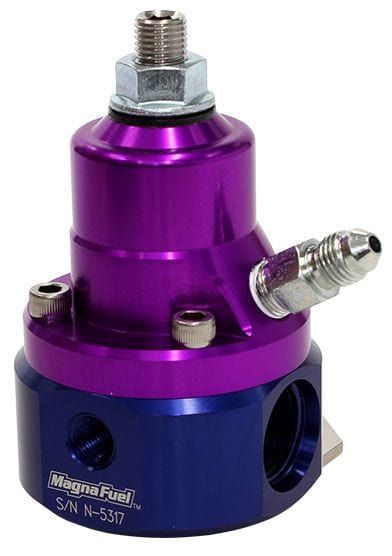 MAGNAFUEL x2 -8AN , x1 -6AN Return, 700 HP, 35-85 Psi MagnaFuel Magnafuel Two-Port EFI Regulator w/ 1:1 Boost Reference WIMP9925-B SR