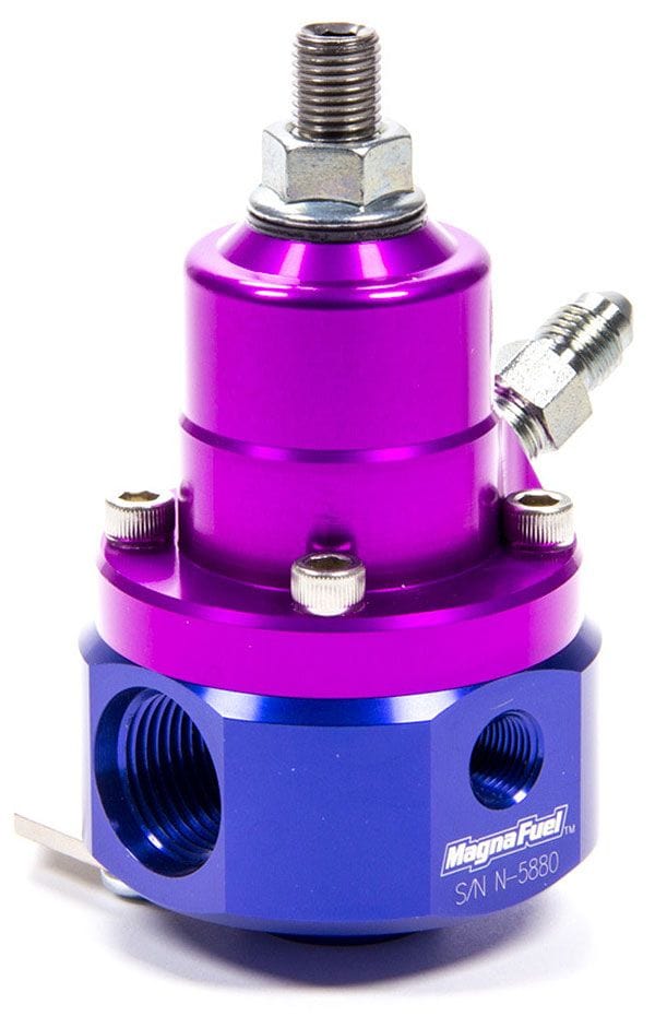 MAGNAFUEL x2 -8AN , x1 -6AN Return, 700 HP, 35-85 Psi MagnaFuel Magnafuel Two-Port EFI Regulator w/ 1:1 Boost Reference WIMP9925-B SR