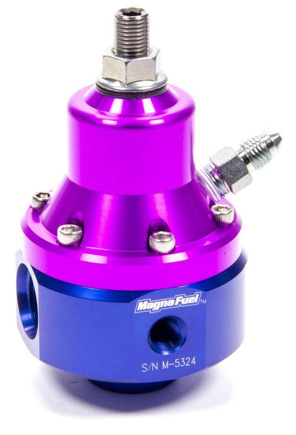 MAGNAFUEL x2 -8AN , x1 -8AN Return, 2000 HP, 35-85 Psi MagnaFuel Magnafuel Large Two-Port EFI Regulator w/ 1:1 Boost Reference WIMP9950-B SR