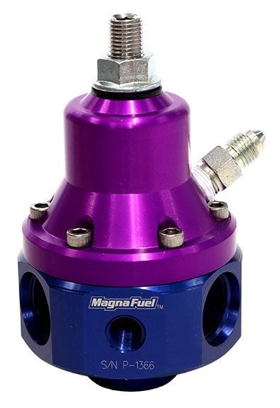 MAGNAFUEL x4 -8AN , x1 -8AN Return, 2000 HP, 35-85 Psi MagnaFuel Magnafuel Four-Port EFI Regulator w/ 1:1 Boost Reference WIMP9940-B SR