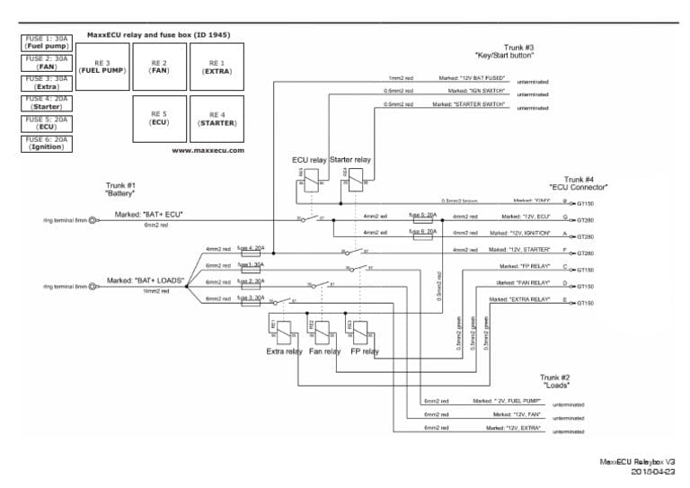 Maxx ECU Engine Management MaxxECU relay and fuse box MaxxECU relay and fuse box SR