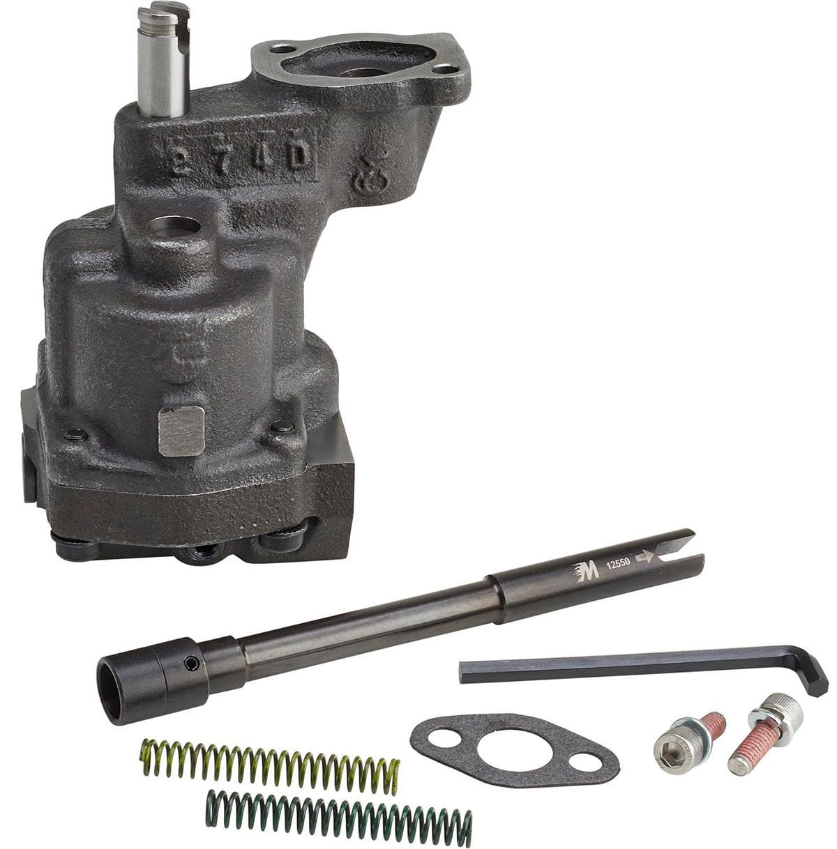MELLING Suit SB Chev & Pontiac 305 82-87 Uses 3/4" Pick-Up, 10% More Volume Melling Performance Helical Asymmetrical Oil Pump "Shark Tooth Pump" ME10552ST SR