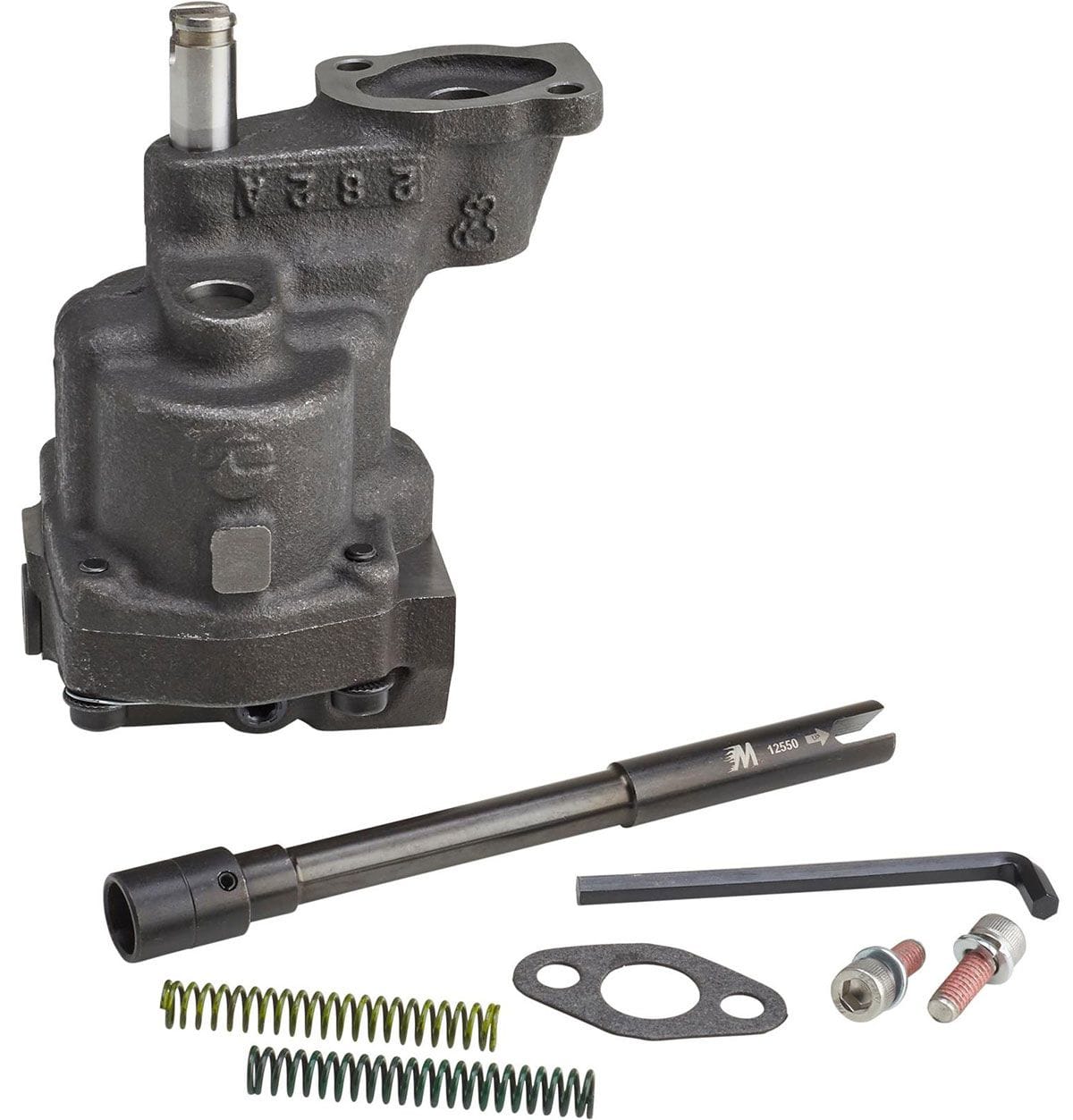 MELLING Suit SB Chev & Pontiac 305 82-87 Uses 3/4" Pick-Up, 25% More Volumne Melling Performance Helical Asymmetrical Oil Pump "Shark Tooth Pump" ME10555ST SR