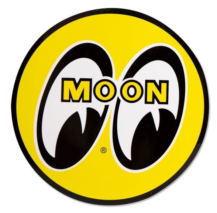 MOONEYES 12" O.D Mooneyes Yellow Eyeball Sticker MNDM031 SR