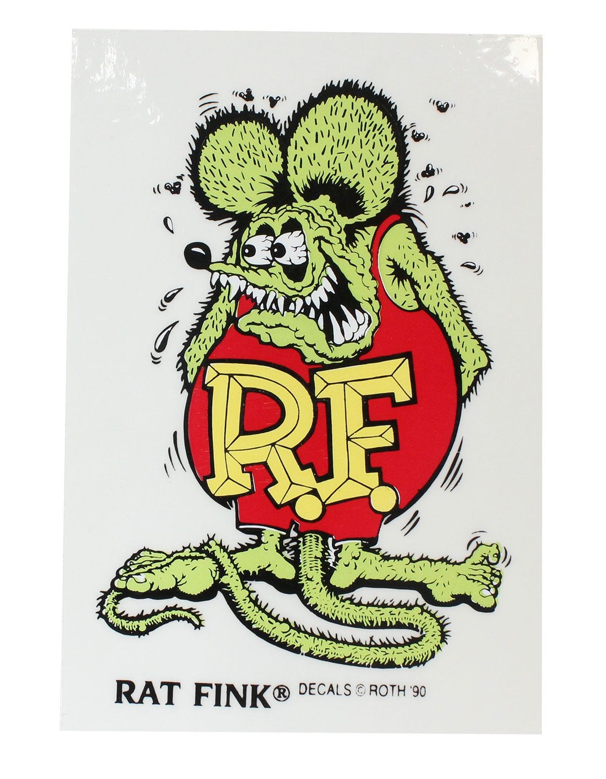 MOONEYES 3-1/2" X 2-1/4" Mooneyes Rat Fink Decal MNRD003 SR
