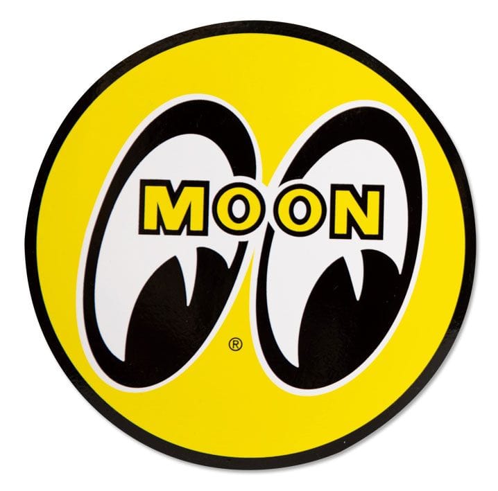 MOONEYES 5" O.D Mooneyes Yellow Eyeball Sticker MNDM009 SR