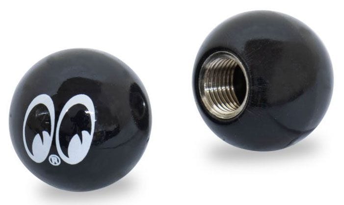 MOONEYES Black Moon Ball (Set Of 2) Mooneyes Valve Stem Caps MNAA111MQ SR