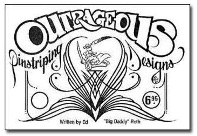 MOONEYES By Ed Roth Mooneyes Outrageous Pinstriping MNRB02BKOD SR