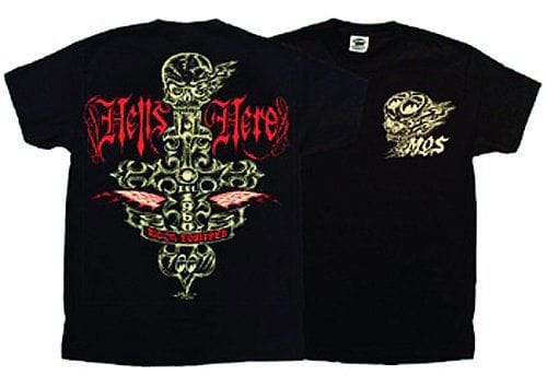 MOONEYES Hells Hero Mooneyes Mooneyes T Shirt - Medium MNMQT055BKM SR