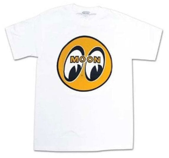 MOONEYES Large Mooneyes Original Mooneyes White T-Shirt MNTM001WHL SR
