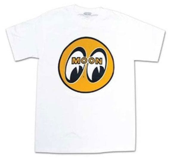 MOONEYES Medium Mooneyes Original Mooneyes White T-Shirt MNTM001WHM SR