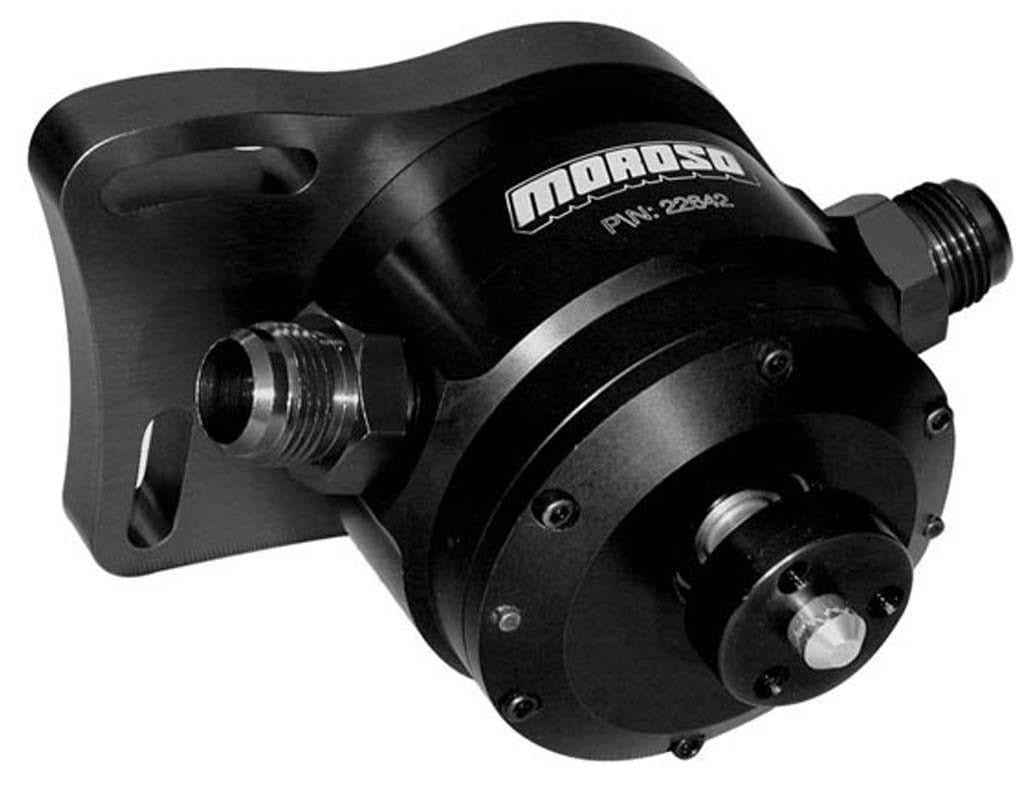 MOROSO -12AN Fitting, Hard Anodised Finish Moroso Enhanced Design 4-Vane Racing Vacuum Pump MO22642 SR