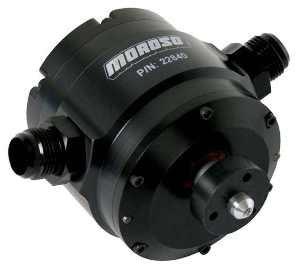 MOROSO -12AN Fittings, Hard Anodised Finish Moroso Enhanced Design 3-Vane Vacuum Pump MO22840 SR