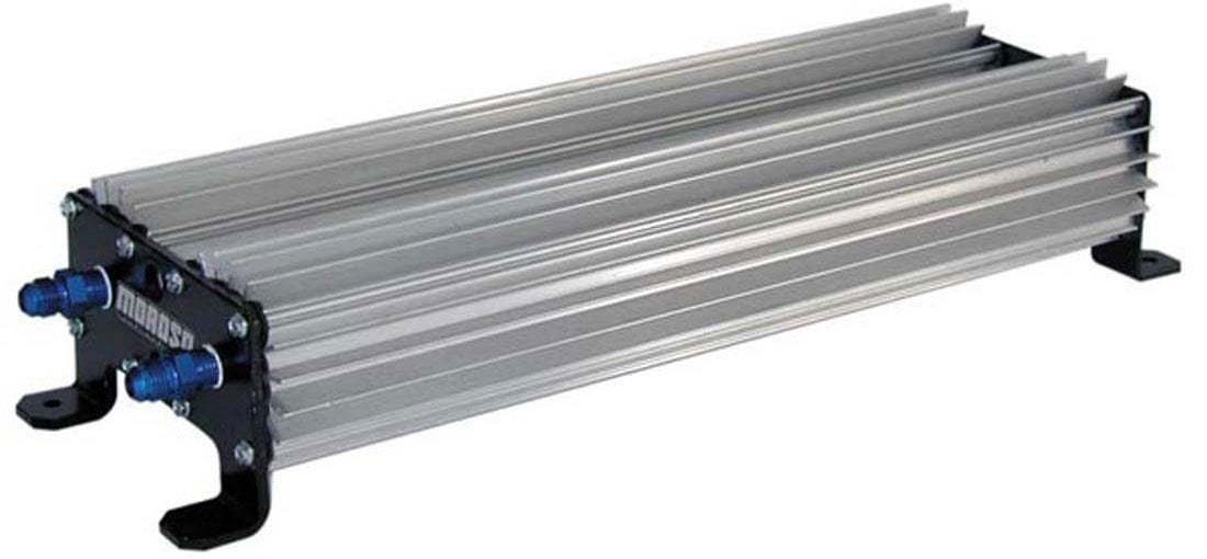 MOROSO 3-1/2" H x 6-1/4" W x 18" L With -6AN Inlet/Outlet Moroso Heavy-Duty Dual Automatic Transmission Oil Cooler & Filter MO41205 SR