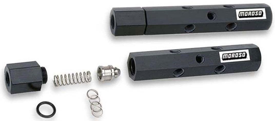 MOROSO 6-10 PSI Adjustment (Inlet/Outlet 3/8" NPT, x4 Carb Ports 1/4" NPT, x Moroso Pressure Regulating Fuel Log MO65145 SR