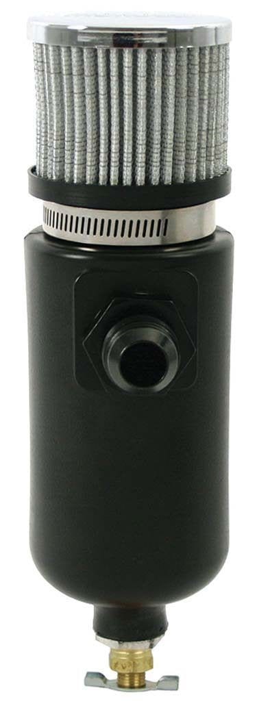 MOROSO Black Polyethylene With -8AN Fiting Moroso Breather Tank MO85404 SR