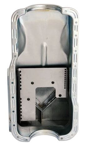 MOROSO Clear Zinc Finish suit Ford 351W Moroso Steel Oil Pan, 8" Deep, Kicked-Out Front Sump MO20501 SR