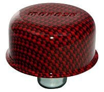 MOROSO Red/Black Carbon Fiber Look With Moroso Logo Moroso Push-In Breather MO68725 SR