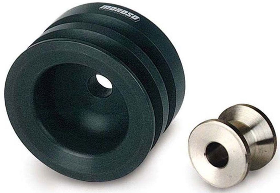 MOROSO Suit 302-351 Cleveland & Boss 302 With 4-Bolt Balancer, 4" O.D Reduct Moroso Billet Double Groove Crankshaft Pulley MO64551 SR