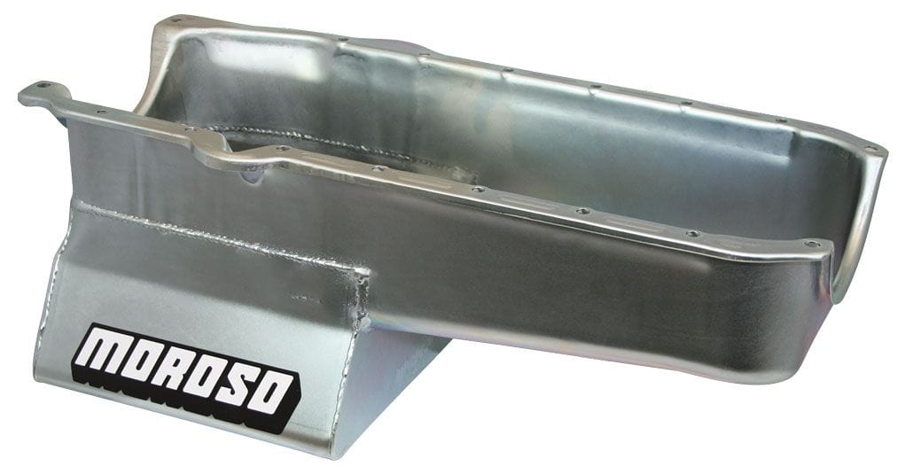 MOROSO Suit SB Chev 1980-85, R/H Dipstick, 2-Piece Main & Dart SHP Block Moroso Oil Pan, Steel, 8-1/4" Deep, 6.6L MO20200 SR