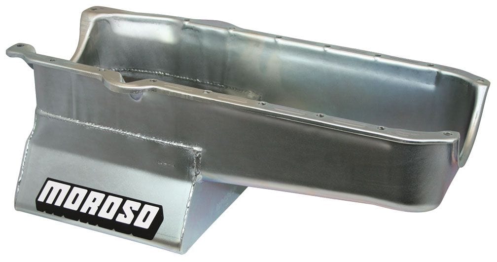 MOROSO Suit SB Chev 1980-85, R/H Dipstick, 2-Piece Main & Dart SHP Block Moroso Oil Pan, Steel, 8-1/4" Deep, 6.6L MO20200 SR