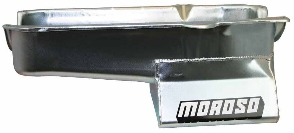 MOROSO Suit SB Chev 1986-On, R/H Dipstick, 1-Piece Main Moroso Oil Pan, Steel, 8-1/4" Deep, 6.6L MO20205 SR