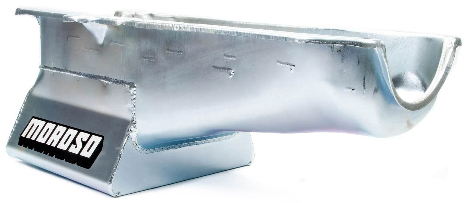 MOROSO Suit SB Chev 1986-On, R/H Dipstick, 1-Piece Main Moroso Oil Pan, Steel, 8-1/4" Deep, 6.6L MO20206 SR