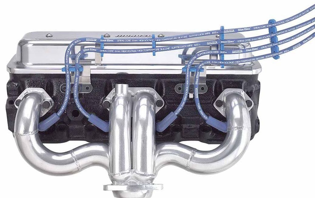 MOROSO Suit SB Chev With Center Bolt Valve Covers Moroso Spark Plug Lead Separators, 7-9mm, Blue MO72140 SR