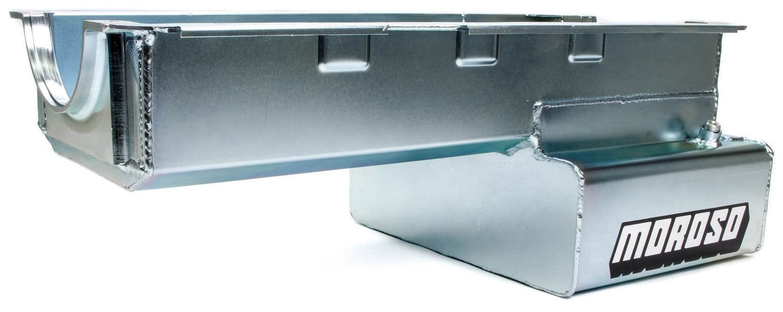 MOROSO Suit SB Ford 289-302W With 4-Bolt Block F & R Caps, Dart & Ford Racin Moroso Wet Sump Oil Pan, Steel, 8" Deep, 6.6L MO20535 SR