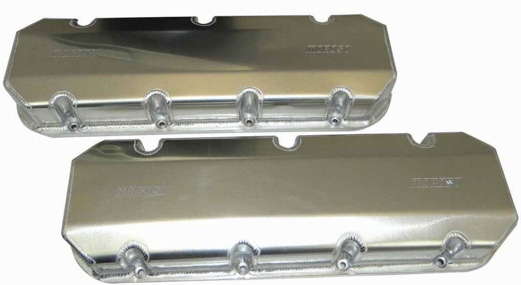 MOROSO With Billet Rails Suit BB Chev STD & Aftermarket Heads 3.875" Tall Cl Moroso Fabricated Aluminium Valve Covers MO68459 SR