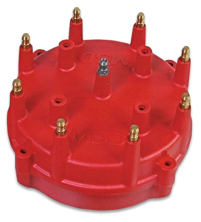 MSD 5" Dia Cap & Rotor Kit, Fits Pro Mag 44, Pro Mag 12 MSD Pro-Cap Cap-A-Dapt Kit - Red MSD7455 SR