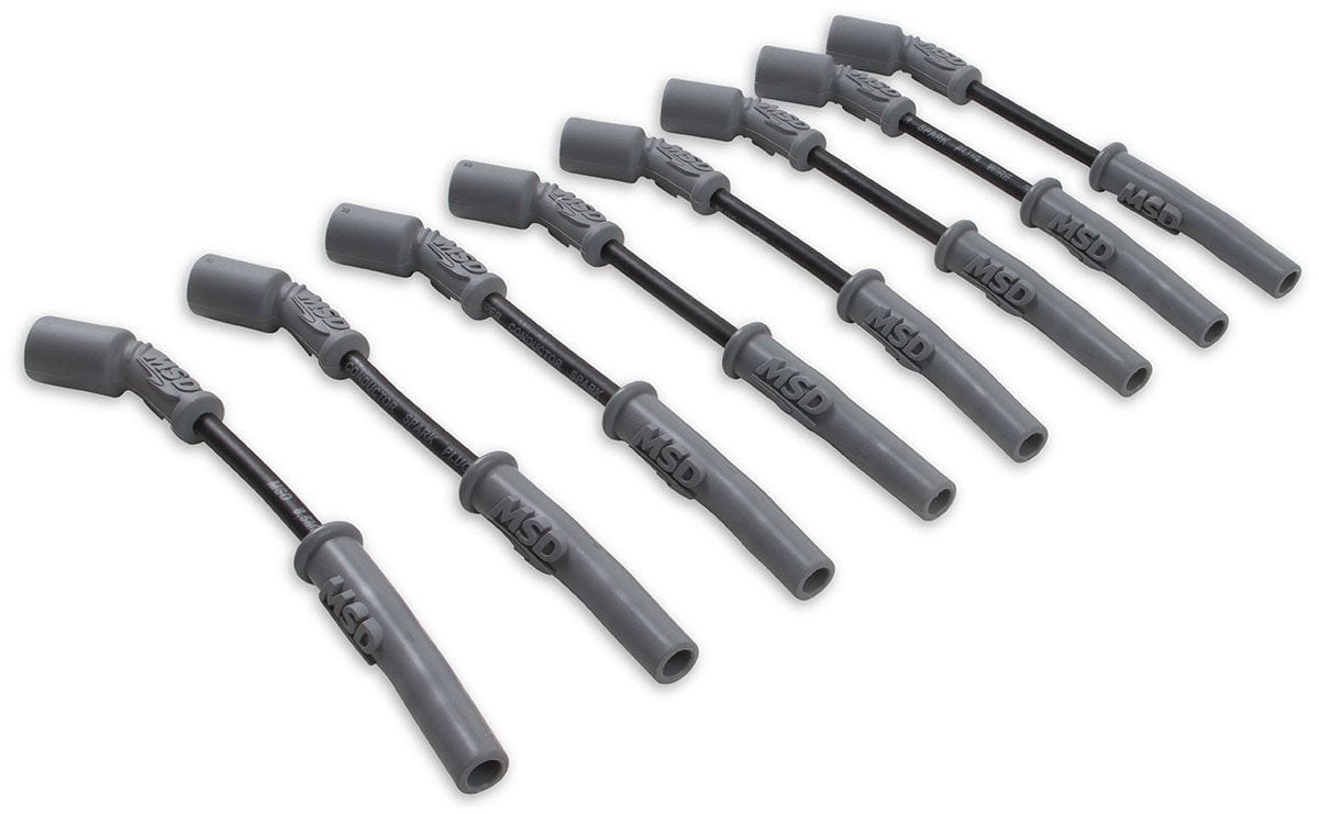 MSD 8.5mm, Black, Holden Commodore V8, LS1 MSD Super Conductor Spark Plug Lead Set MSD32813 SR
