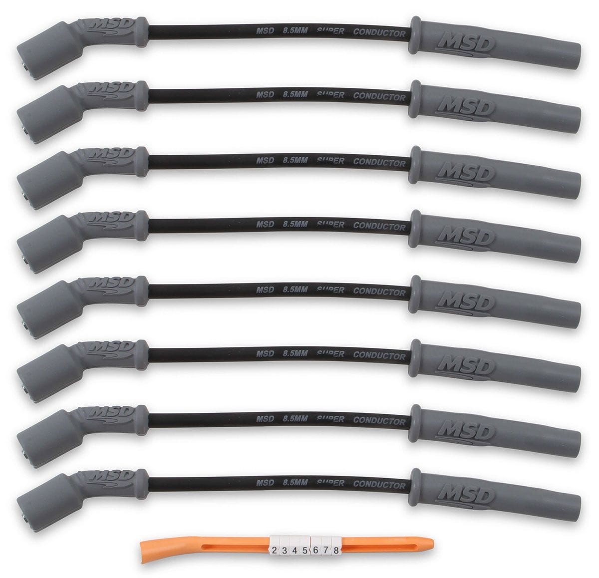 MSD 8.5mm, Black, Holden Commodore V8, LS2 MSD Super Conductor Spark Plug Lead Set MSD32823 SR