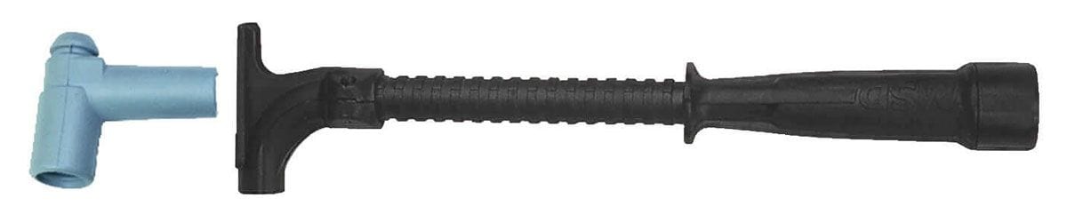 MSD 8.5mm, Red, Race Single Plug Hemi with HEI Distributor Cap Terminal MSD Super Conductor Spark Plug Lead Set MSD31529 SR