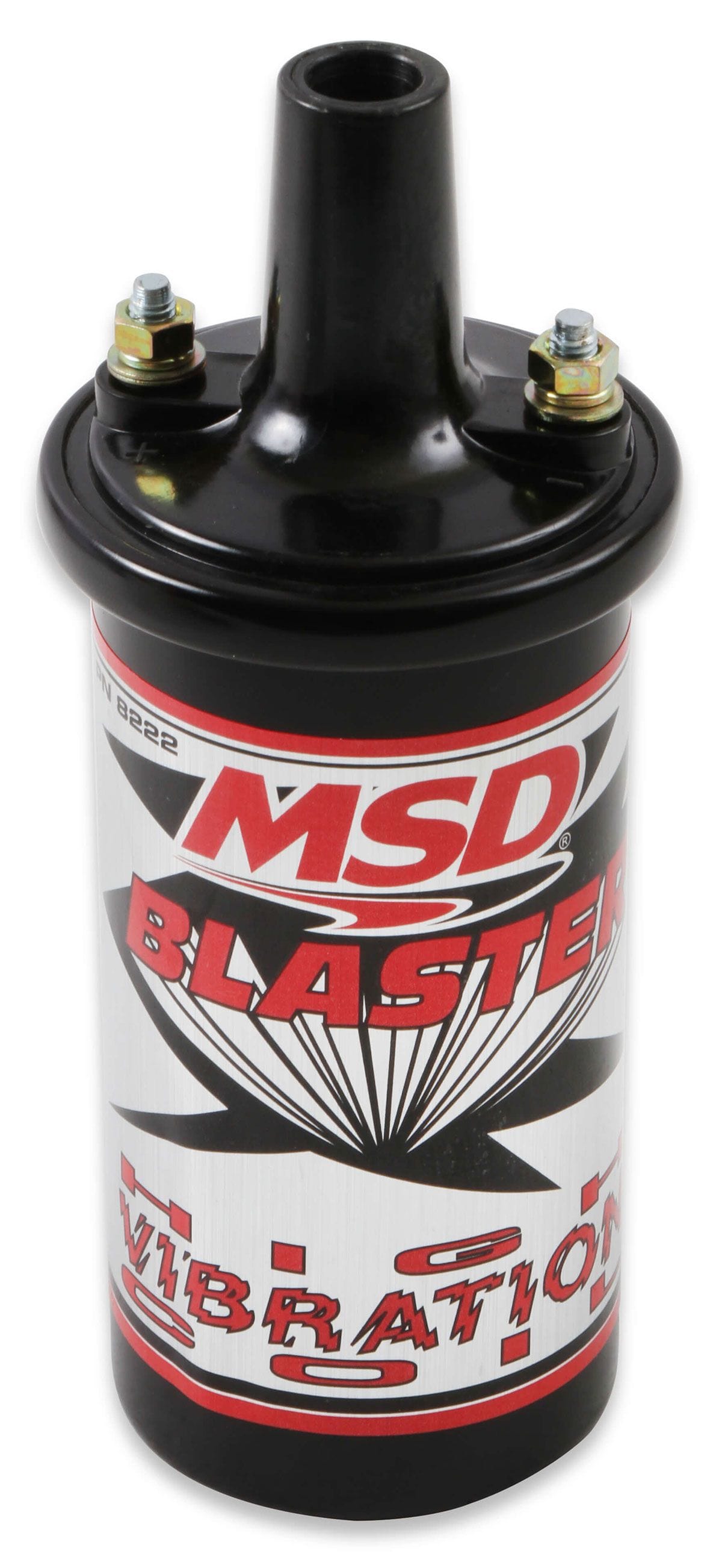 MSD Black, 45,000 volts MSD Blaster High Vibration Ignition Coil MSD8222 SR