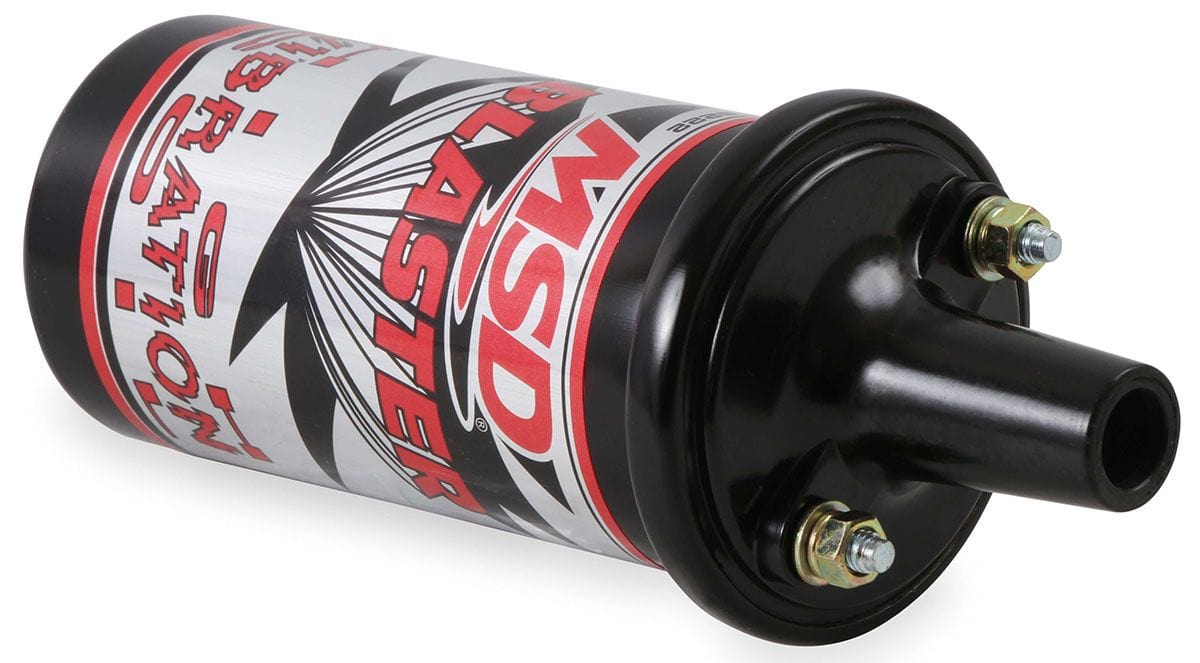 MSD Black, 45,000 volts MSD Blaster High Vibration Ignition Coil MSD8222 SR