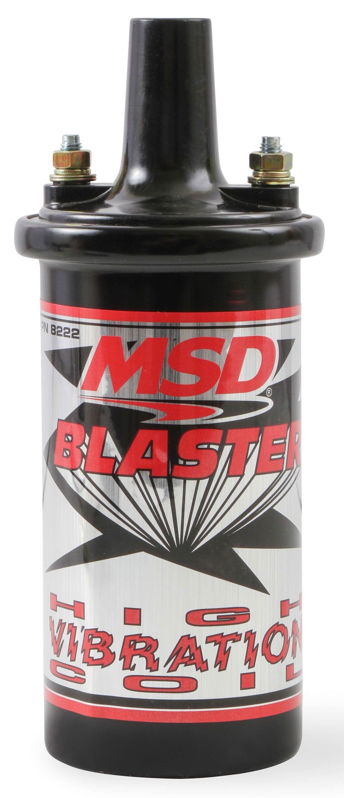 MSD Black, 45,000 volts MSD Blaster High Vibration Ignition Coil MSD8222 SR