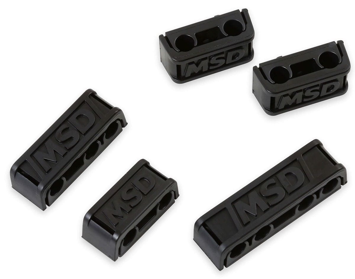 MSD Black, 7-9mm, Set of 8 MSD Pro-Clamp Ignition Lead Separators MSD8843 SR