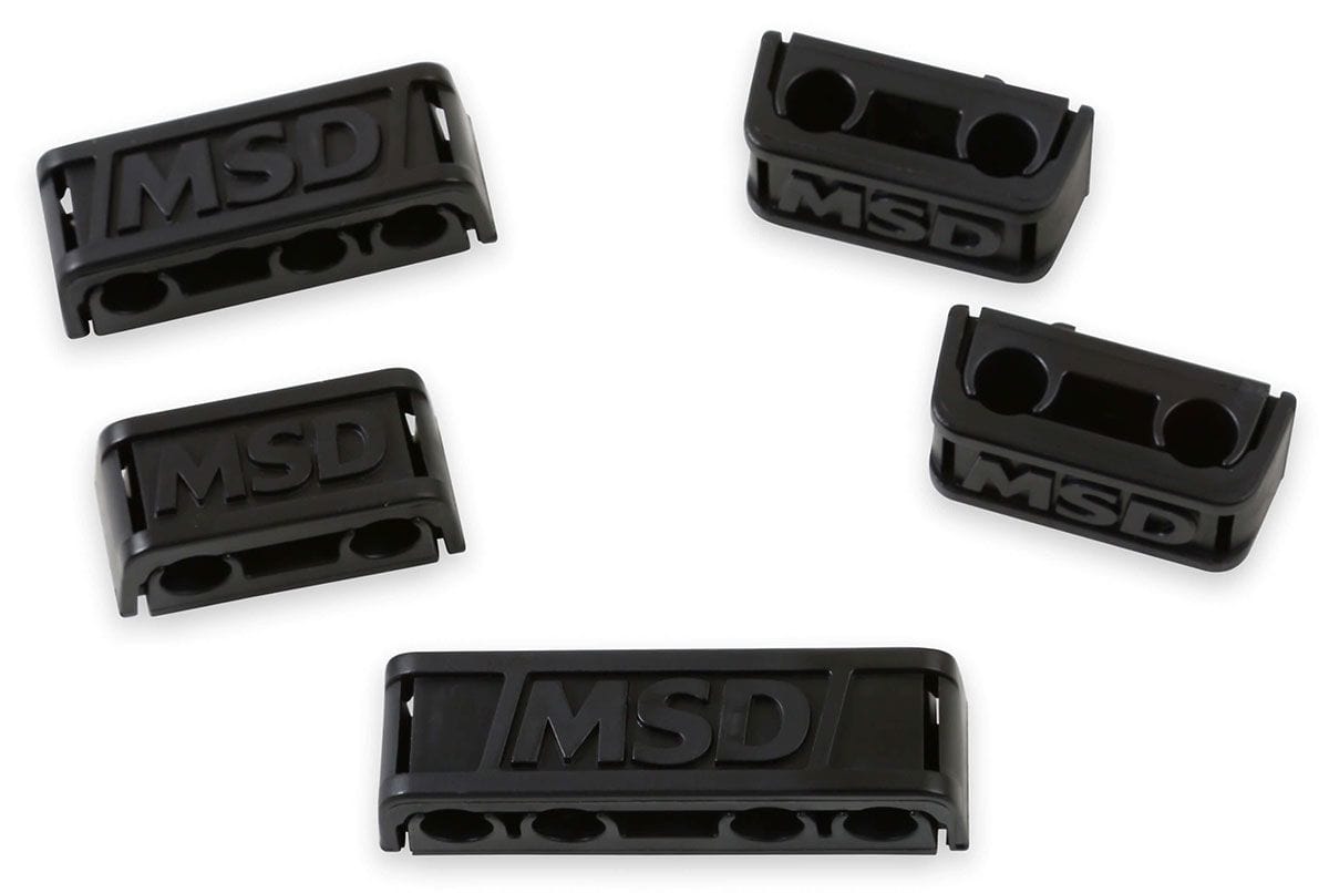 MSD Black, 7-9mm, Set of 8 MSD Pro-Clamp Ignition Lead Separators MSD8843 SR