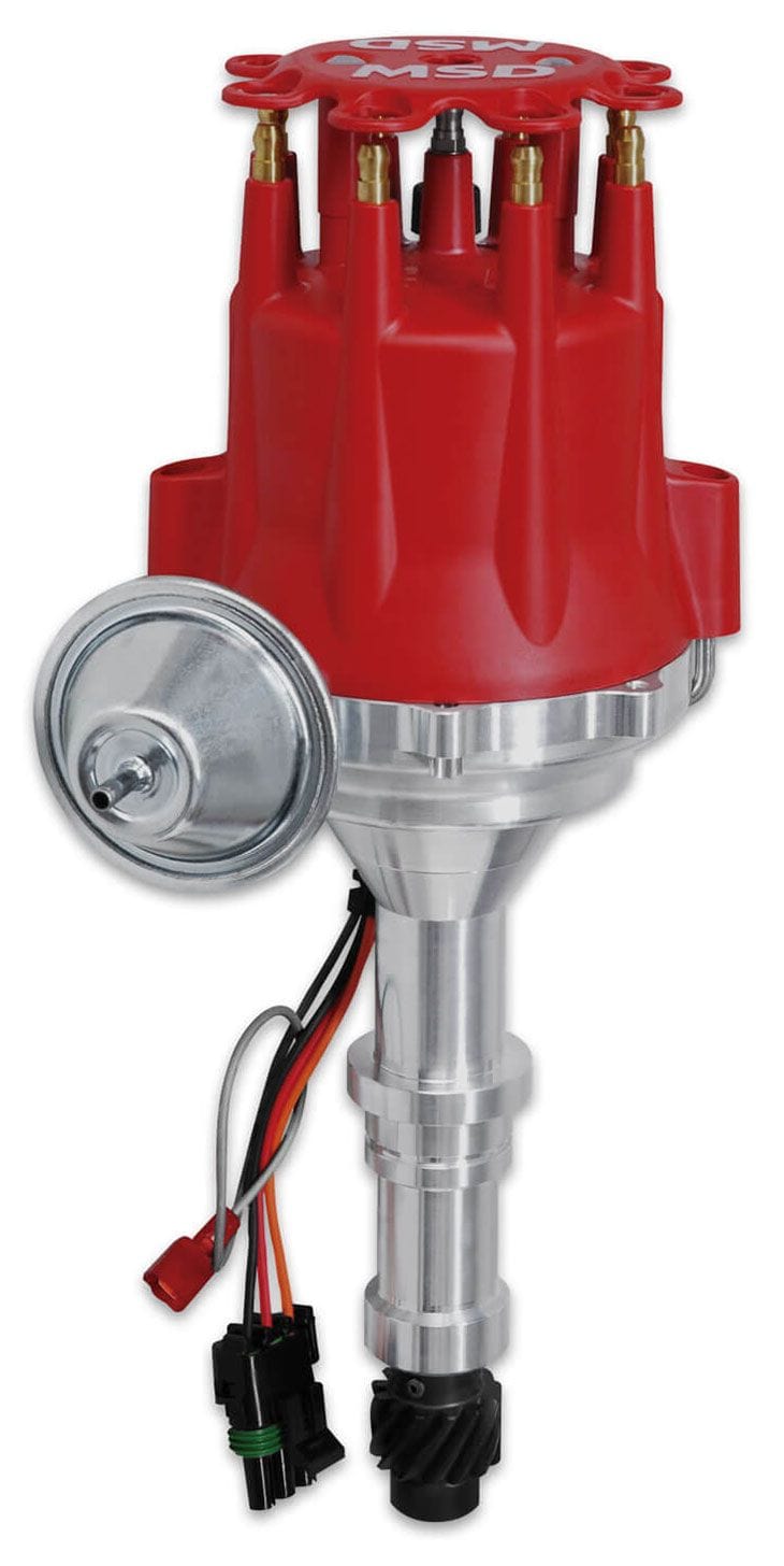 MSD Buick 400-430-455, Magnetic Trigger, Vacuum Advance, High Output Modu MSD Pro-Billet Ready-To-Run Distributor MSD8552 SR