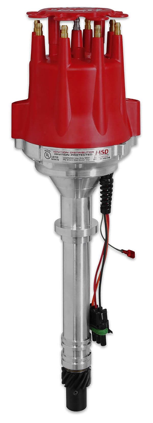 MSD Chev Small/Big Block, Magnetic Pickup, High Output Module, Mech advan MSD Marine Pro-Billet Ready-To-Run Distributor MSD83606 SR