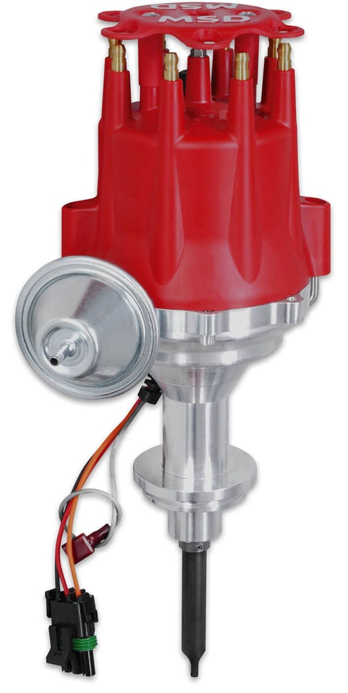 MSD Chrysler 331-354 Hemi, Magnetic Pickup, Vacuum Advance, High Output M MSD Pro-Billet Ready-To-Run Distributor MSD8391 SR