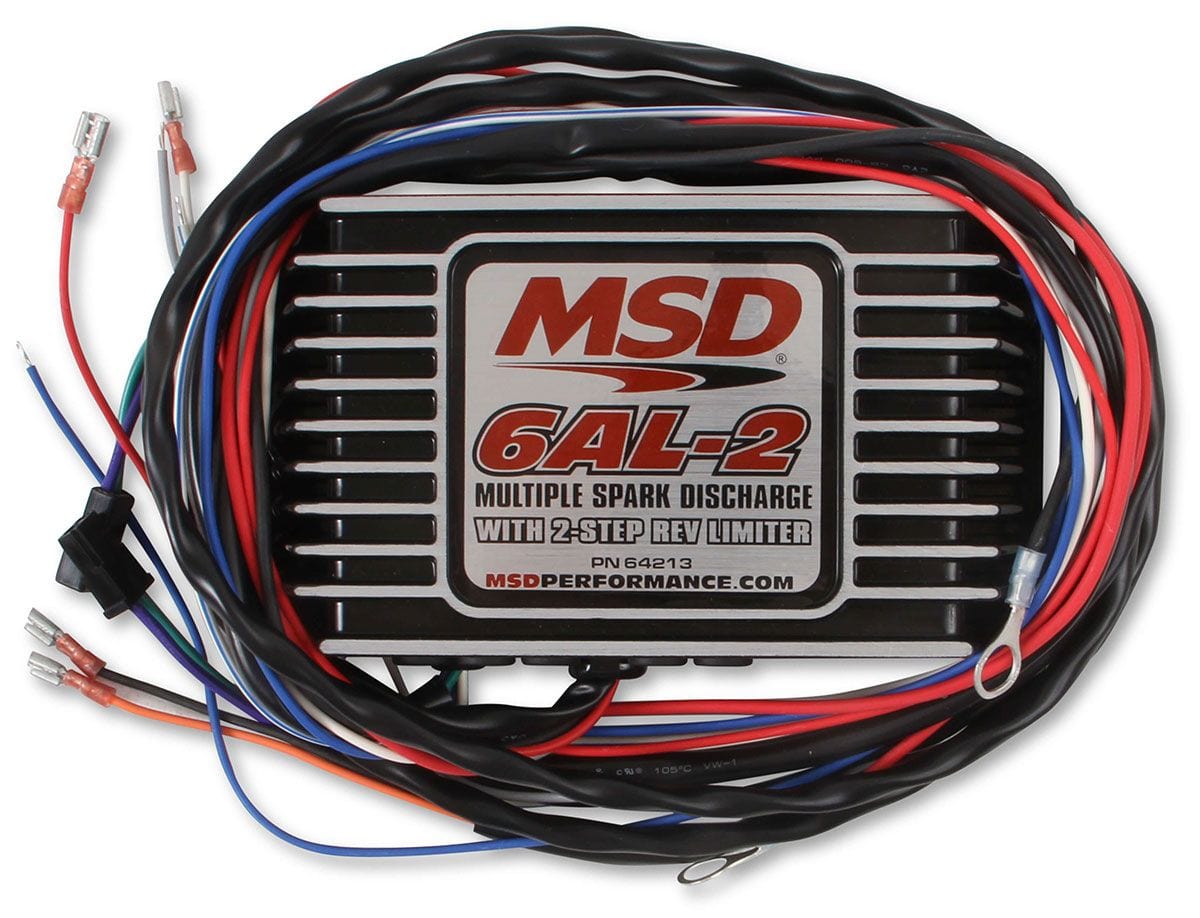 MSD Digital Capacitive Discharge with Rev-Limiter MSD 6AL-2 Ignition Control - Black MSD64213 SR