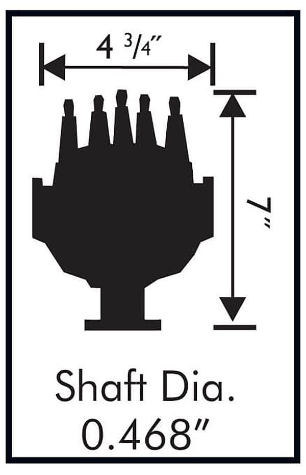 MSD Ford 289-302W, Steel Gear for Factory Roller Cam, Adjustable Pick-Up MSD Pro-Billet Cam Sync Distributor MSD2358 SR