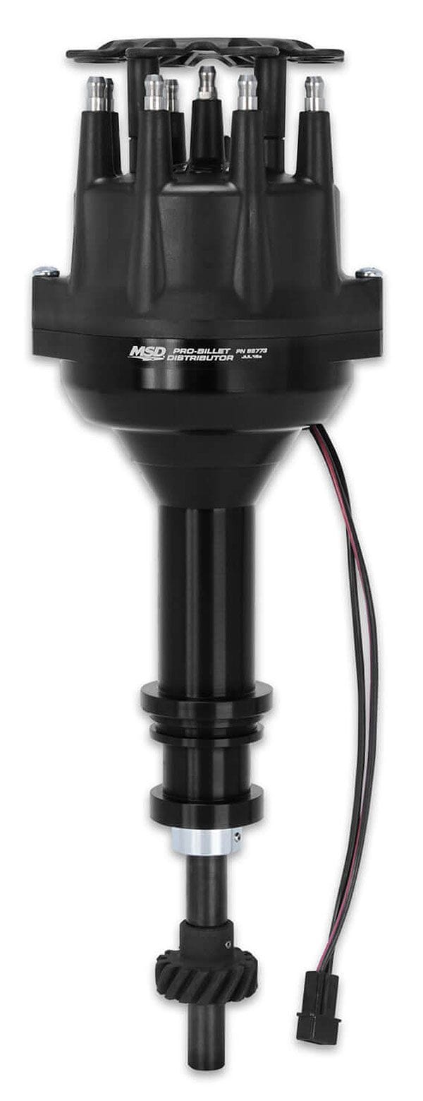 MSD Ford 302-351C, 351M, 400, 429, 460, Small Base, Magnetic Trigger MSD Pro-Billet Distributor - Black MSD85773 SR