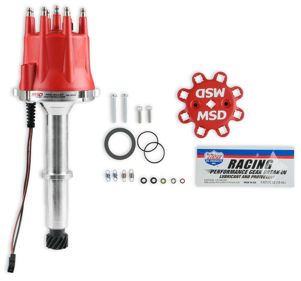MSD Holden 253-308-304, Magnetic Trigger, Mechanical Advance, CNC Machine MSD Pro-Billet Distributor MSD8589 SR